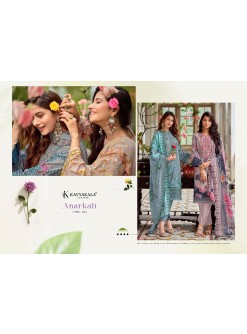 Kavya Kala Anarkali Vol- 26 – Cotton Embroidered 3 Piece Pakistani Suit (Full Set) Wholesale Price 