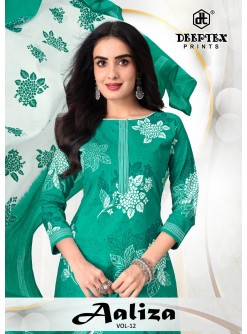 Deeptex Aaliza Vol 12 Cotton Dress Material Collection (Full Set) Wholesale Price 