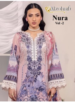 ALZOHAIB Nura Vol-2 Pakistani Suit – Pure Cotton Patch Work Pakistani Suit (Single & Full Set) Wholesale Price 
