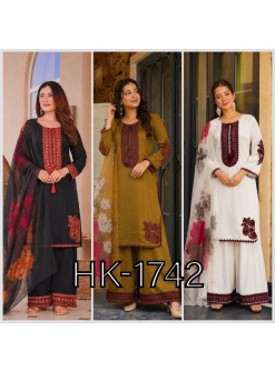 HK-1742 Pakistani Farsi Salwar Kurta Set – Fully Stitched Ready to Wear Pakistani Readymade Suit Single Wholesale Price 