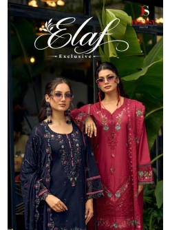 ELAF Exclusive Pakistani Lawn Collection by DEEPSY SUITS – Heavy Embroidered 6-Piece Pakistani Suit (Full Set) Wholesale Price 