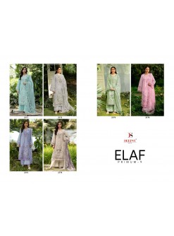 ELAF Premium-9 Luxury Lawn by DEEPSY SUITS – 6-Piece Embroidered Cotton Pakistani Suit Single Wholesale Price 