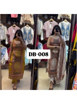 Pcs | Heavy Natural Silk | Digital Print | Hand Work | Ready-Made