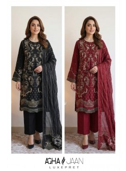 AGHAJAAN | DNO 1033 | Chiffon Organza Embroidered Suit | RD Fashion Surat