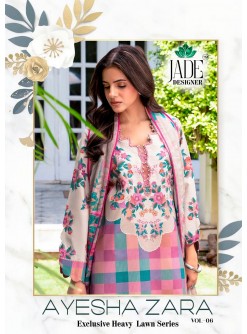 SAANVI TRENDS | JADE AYESHA ZARA VOL-6 | Heavy Lawn Cotton | RD Fashion Surat