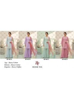 HOOR TEX | HF-863 A to D | Pakistani Heavy Cotton Full Stitched Suit