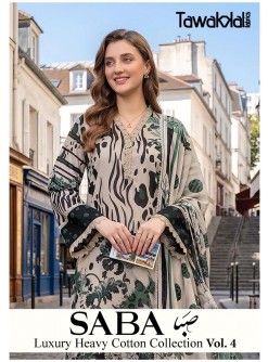 TAWAKKAL FABRICS | SABA LUXURY COTTON VOL 4 | Pure Cotton Suit | RD Fashion Surat