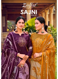 ZULFAT | SAJNI VOL-7 | Jam Cotton Heavy Handwork Suit | RD Fashion Surat