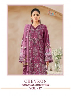 SHREE FABS | CHEVRON PREMIUM COLLECTION VOL-17 | Cotton Self Embroidery Suit | RD Fashion Surat
