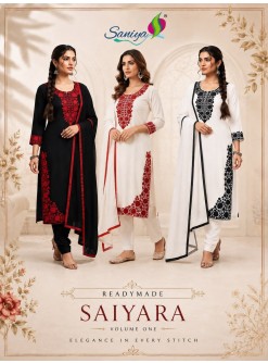 SANIYA TRENDZ | SAIYARA VOL-1 | Design 1502 | Fox Georgette Embroidered Palazzo Set | RD Fashion Surat