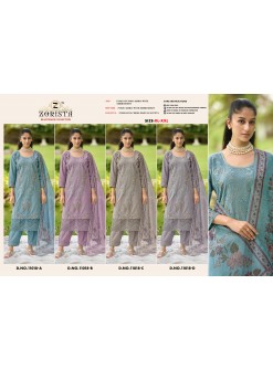 ZORISTA | 11018 A-B-C-D | Cambric Cotton Laser Work Suit | Readymade | XL-XXL