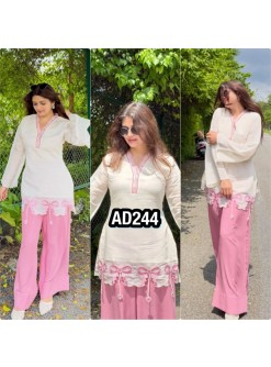 Designer Party Wear Top Palazzo Set