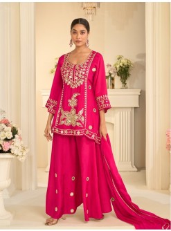 Premium Designer Mirror Work Sharara Set