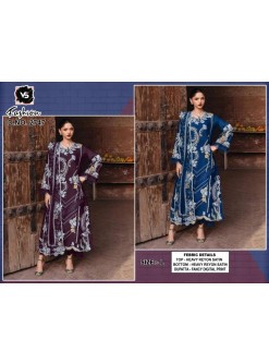 D.No. 2747 Premium Rayon Satin Designer Kurti Set