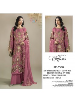 SF-5588 Heavy Chiffon Designer Suit
