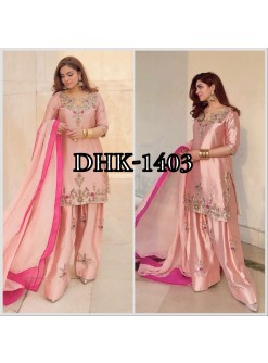 DHK-1403 Devsena Silk Farshi Shalwar Suit