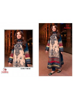 Aasha Designer ASD-1180ABC Embroidered Cotton Suit