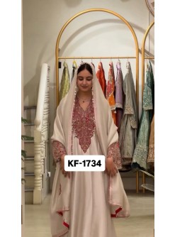 KF-1734 Heavy Soft Organza Embroidered Coding Sequence Gown Set