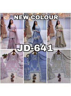 JD-641 | German Chinon Silk | Designer Sharara | Premium Quality
