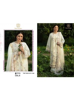 Ziaaz | Heavy Cambric Cotton | Semi-Stitched Collection
