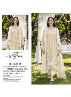 SF-5623 | Heavy Chiffon | Hand Khatli Embroidery