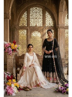 WW-815 | Blooming Georgette | Heavy Embroidery | Ready to Wear