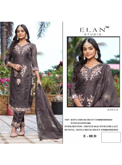 Elan Studio | E-08 | Kota Checks | Heavy Embroidery & Handwork