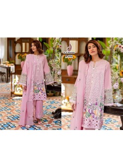 Pakistani Cotton Embroidered Suit