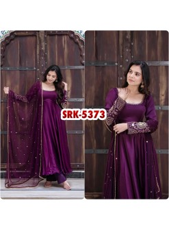 SRK-5373 Upada Silk Designer Gown Collection