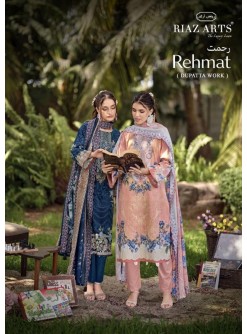 RIAZ ARTS REHMAT | Lawn Cotton Cambric Embroidered Suit