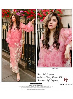 Hoor Tex HF-999 | Soft Organza Pakistani Suit