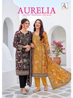 ALOK AURELIA | Pure Viscose Maslin Designer Suit