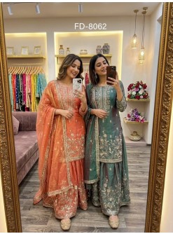 FD-8062 | Zmy-Chu Silk Embroidered Sarara Set