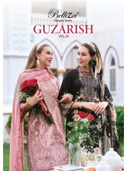 BelliZa GUZARISH Vol. 25 | Pure Cotton Embroidered Suit