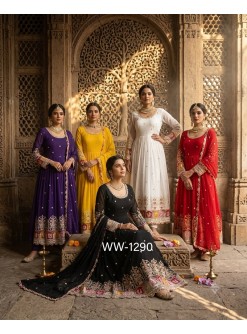 WW-1290 | Blooming Georgette Designer Gown Collection