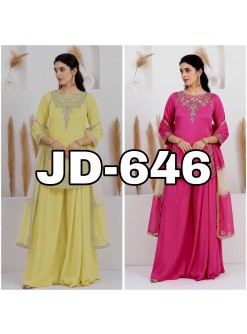 JD-646 | Pure Natural Crepe Silk Designer Collection