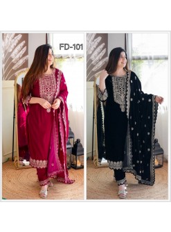FD-101 | Pure Viscous Velvet Designer Collection