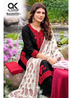 AL KARAM | RASMALAI NX | Rayon Self Embroidery Collection