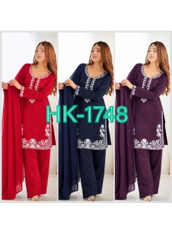 HK-1748 | Pure Roman Embroidered Designer Collection