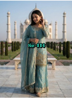 NSR-886 Pure Fendy Silk Eid Designer Collection