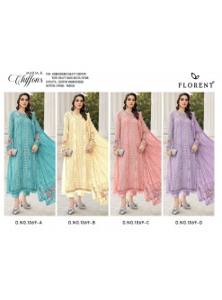 FLORENT HITS 1069 | Heavy Chiffon Hand Khatli Collection