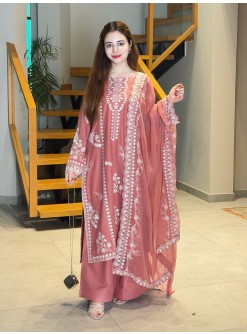 LG-2151 Mul Chanderi Embroidered Pakistani Kurti Collection
