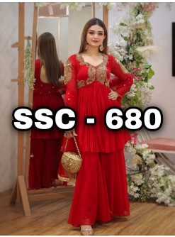 SSC-680 Heavy Fox Georgette Embroidered Party Wear Collection