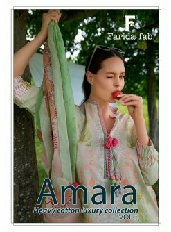 FARIDA FAB AMARA VOL 5 Pure Cotton Designer Collection