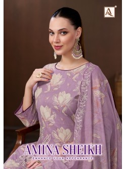 ALOK SUIT AMINA SHEIKH Pure Cambric Cotton Collection