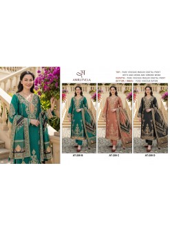 AMRUTVELA | AT-259 | Viscose Maslin Aari Hand Work Collection