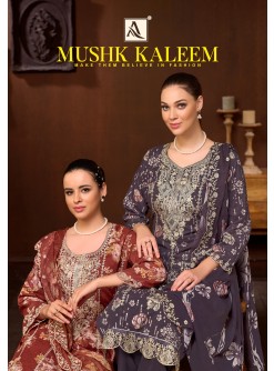 ALOK SUIT | MUSHK KALEEM | Pure Cambric Cotton Designer Collection