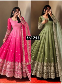 SR-1725 Georgette Sequence Embroidered Festive Designer Gown