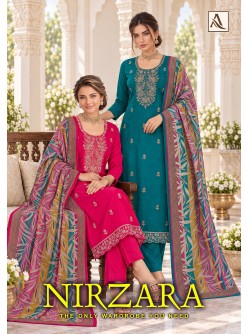 ALOK SUIT | NIRZARA | Premium Zam Dyed Designer Collection