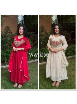 WW-1288 | Pure Mal Sandhery Embroidered Showroom Collection